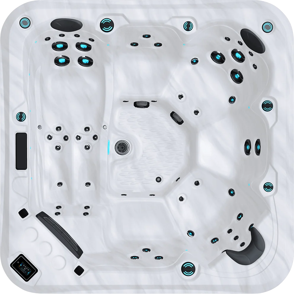 Top view of the 2026 Maple Spa 650 hot tub