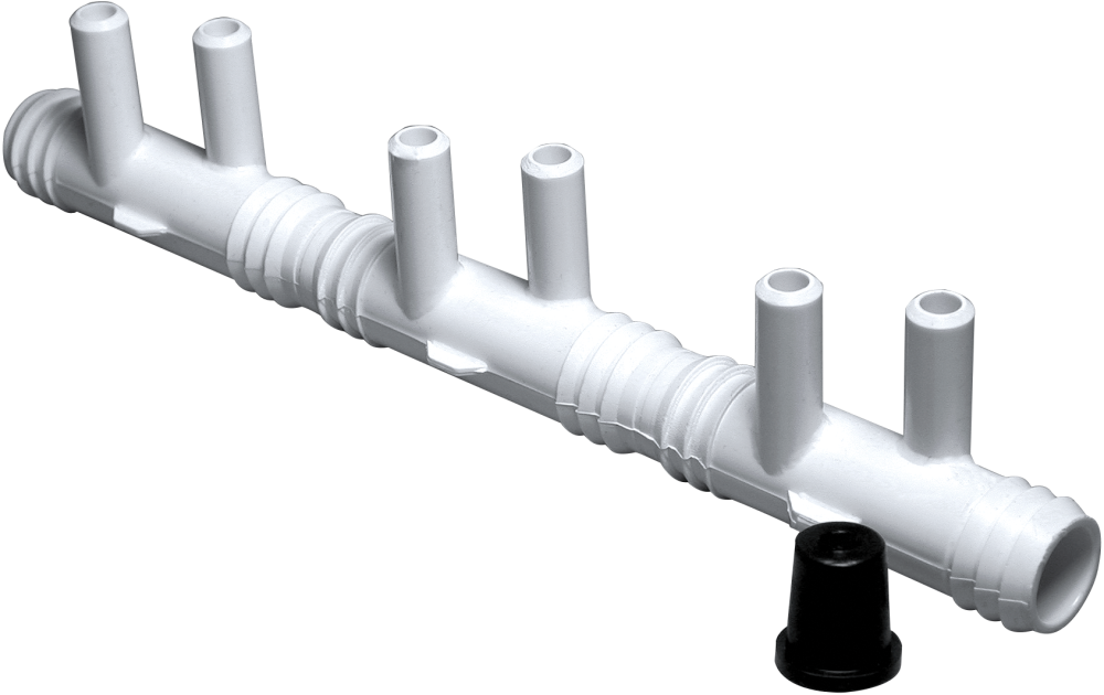 Manifold: 	672-7190 3/4"RB x 3/4 RB x (6) 3/8 SB Ports