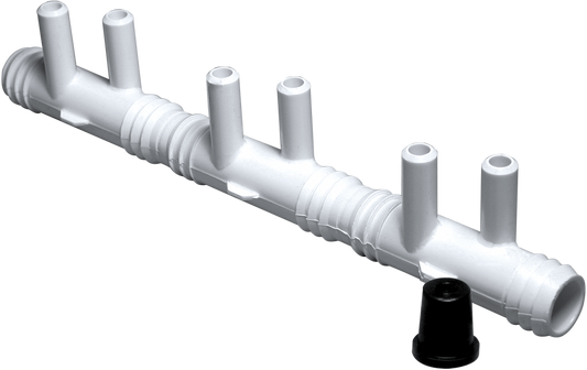 Manifold: 	672-7190 3/4"RB x 3/4 RB x (6) 3/8 SB Ports