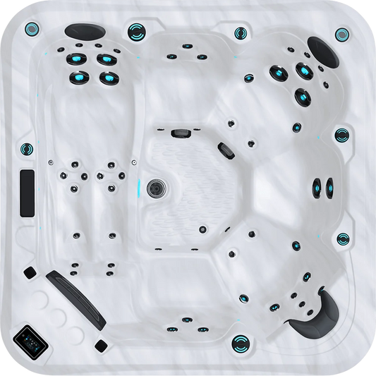 Top view of the 2026 Maple Spa 650 hot tub
