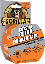 Gorilla Crystal Clear Tape 1.88"x27ft