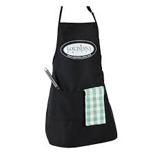 Louisiana Grill Apron - Black With Pocket