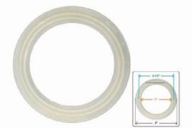 711-4030 2" flat gasket with O ring embedded)(Grey Bins)