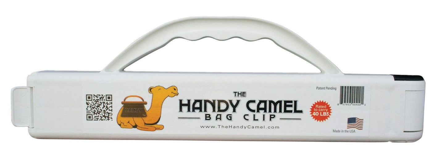 BBQ pellet Handy Camel Carry, Pour, Seal Handle